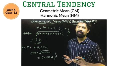 Class Geometric Mean Gm Harmonic Mean Hm Relationship Of Am Gm