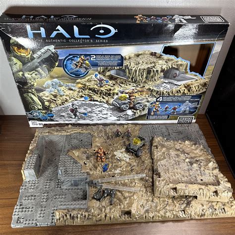 Halo Mega Bloks Battlescape Set Incomplete W Figures Baseplate