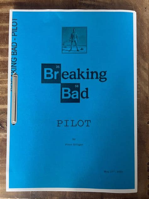 Breaking Bad Pilot Episode ORIGINAL SCRIPT - Vince Gilligan - Catawiki