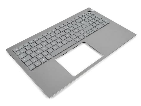 Dell PDT68 2H1PJ Inspiron 5510/5518 USB-C Palmrest & FRENCH Backlit Keyboard - 0PDT68 + 02H1PJ ...