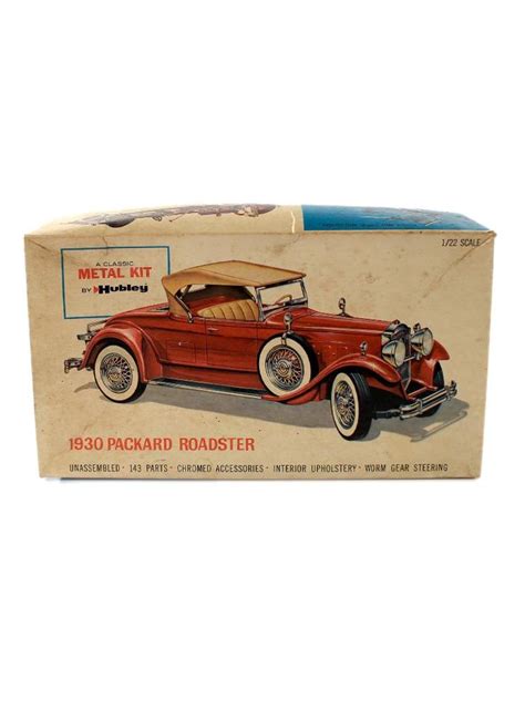 Collectible Toys Hubley 1930 Packard Roadster Metal 122 Scale Model Kit