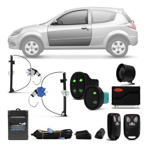 Kit Vidro Elétrico Ford Ka 2008 2009 2010 2011 2012 2013 2014 2 Portas