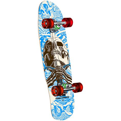 Powell Peralta Skateboard Mini Skull Sword Blue 8 X 30 Hebell