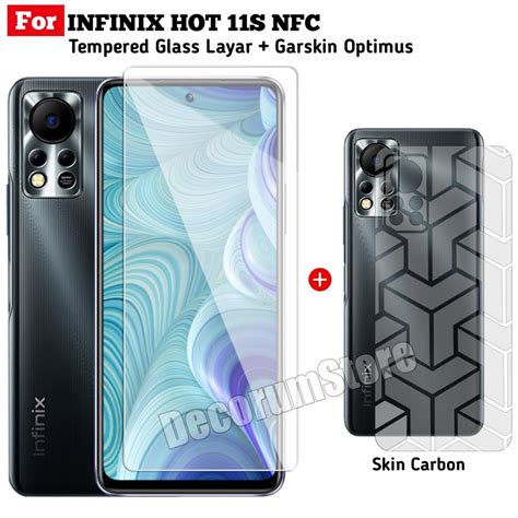 Jual Tempered Glass INFINIX HOT S NFC Anti Gores Layar Clear FREE Skin Carbon Transformers