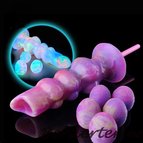 Large Knot Anal Plug Ovipositor Toy Hand Push Lay Egg Dildo Glowing In The Dark EBay
