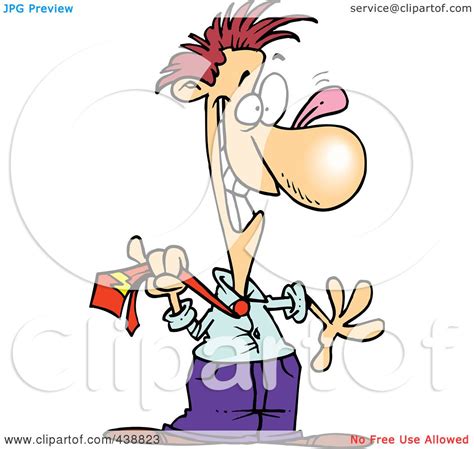 Royalty Free Rf Clip Art Illustration Of A Cartoon Businessman Acting