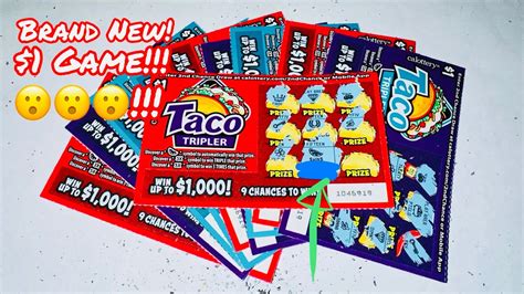 Trying Out Brand New Taco Tripler California Lottery Scratchers