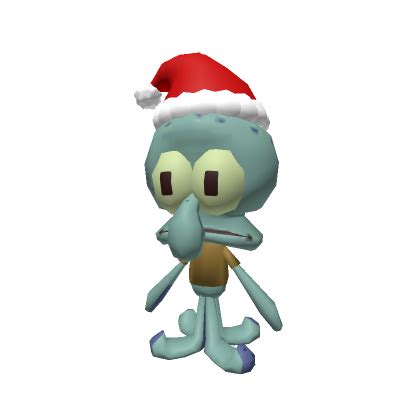 Santa Squidward Shoulder Plushie Roblox Item Rolimon S