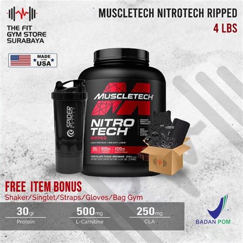 Jual Muscletech Nitrotech Ripped Lbs Nitro Tech Ripped Lbs Di Lapak