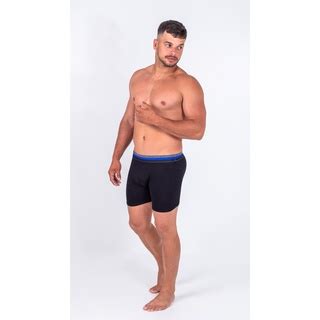 Kit C Cueca Boxer Masculino Fibra Bambu Box Long Leg Luxo Revenda