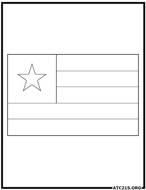 Togo Flag Coloring Page Atc21s