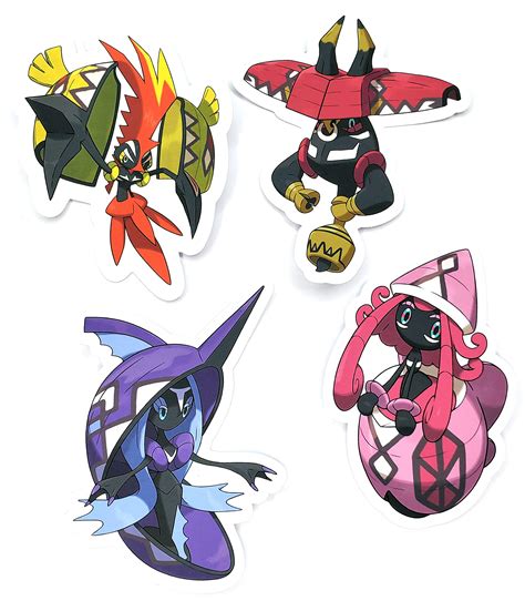 Tapu Bulu Fini Koko Lele Vinyl Sun And Moon Sticker Set Ubicaciondepersonascdmxgobmx