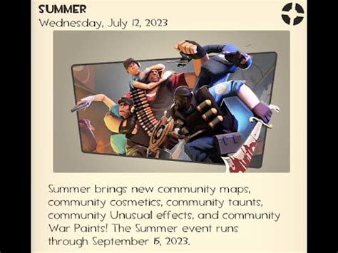 THE TF2 SUMMER UPDATE IS HERE YouTube