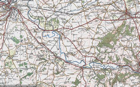 Historic Ordnance Survey Map Of Donnington 1921