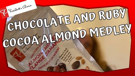 Presidents Choice Chocolate And Ruby Cocoa Almond Medley Youtube