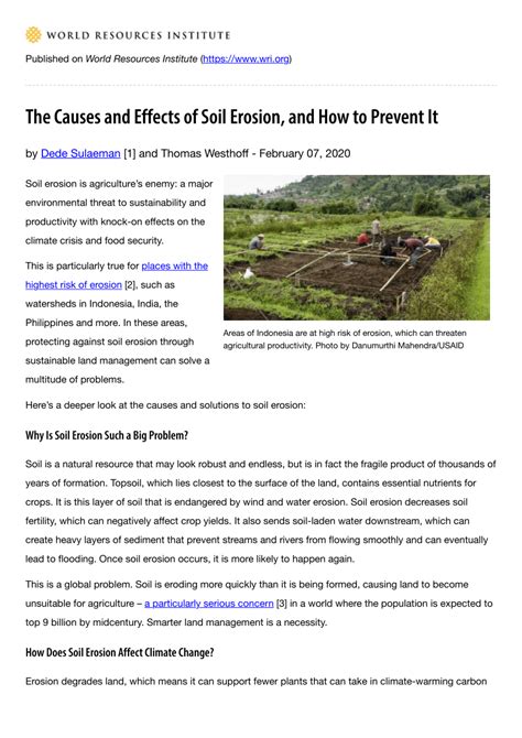 What Is The Primary Cause Of Soil Erosion What Causes Of Soil Erosion