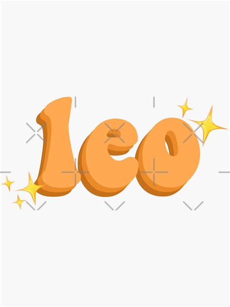 Leo Zodiac Astrology Sign Sticker For Sale By Tiffany Tpwk Redbubble