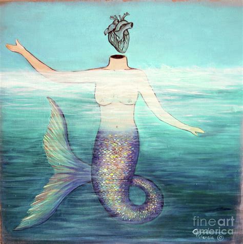 The little Mermaid, original story Painting by Gabriela Valencia