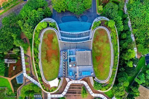 Aerial View of Blue Building · Free Stock Photo