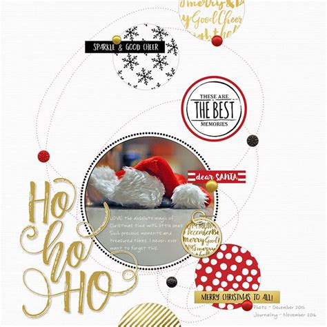 Ho Ho Ho Scrapbook Christmas Time Merry Christmas Good Cheer