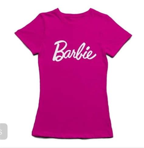 A Women S T Shirt With The Word Barbie On It