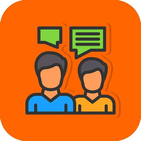 Face To Face Conversation Vector Icon Design 20668035 Vector Art at ...