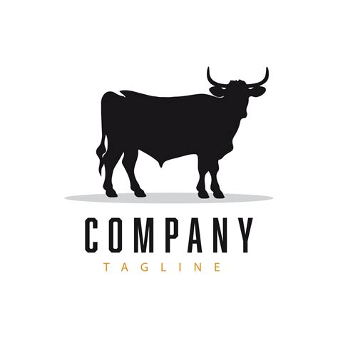 simple cow logo template design 24499780 Vector Art at Vecteezy