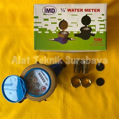 Jual Meteran Air Imd Inch Body Bahan Besi Sni Standar Pdam Pam