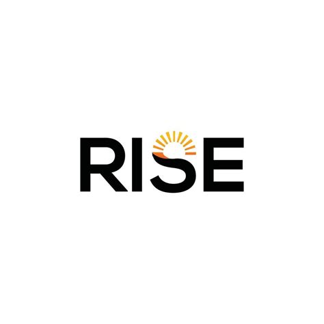 Rise wordmark logo 14478246 Vector Art at Vecteezy