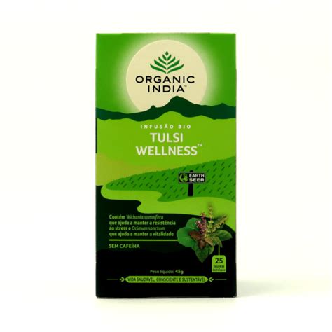 Tulsi Wellness Infusão Bio Organic India 25 Saquetas