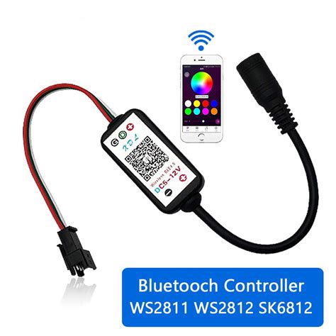 DC5 12V 192W 3Stift Pixel Clever IC RGB LED bluetooth Regler für WS2811