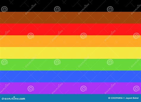 Illustration Of Philadelphia 2017 8 Stripe Rainbow Pride Flag Banner Of LGBTQ Lesbian Gay