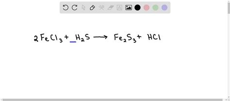 SOLVED: 'When the equation is properly balanced, the coefficient of Fe is Fe HCI FeCl3 H2'