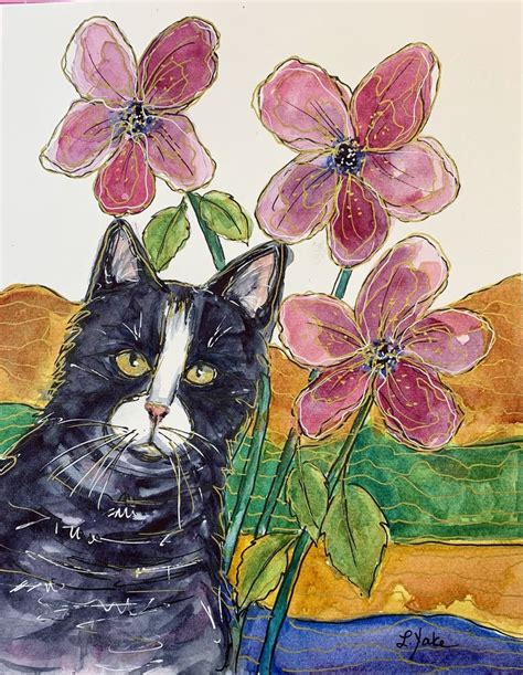 Пин от пользователя Michele McKenzie Bobbitt на доске Art Watercolor Cats