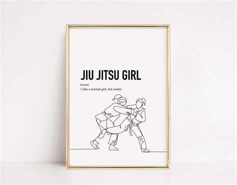 JIU JITSU Poster Jiu Jitsu Gifts Gift For Jiu Jitsu Team Jiu Jitsu