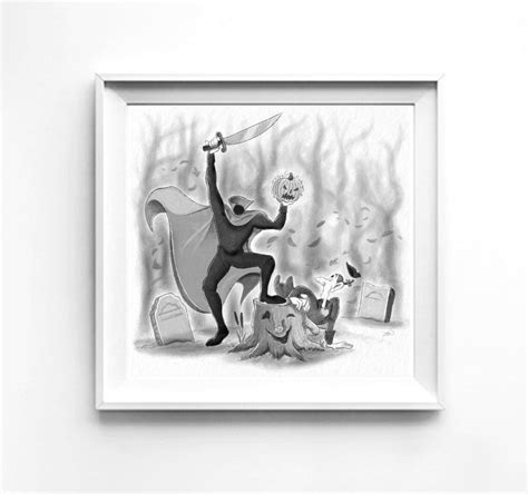 The Headless Horseman Ichabod Crane Ichabod Disney Art - Etsy