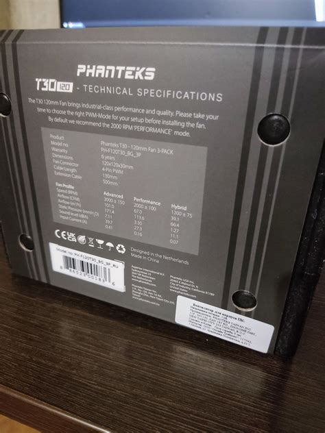 Вентиляторы для корпуса PHANTEKS PH-F120T30 Black/Gray 3pcs PH-F120T30 ...