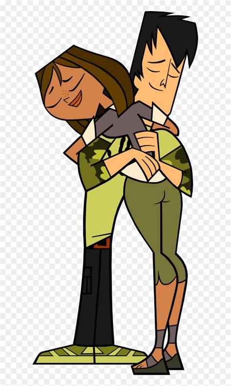 Trent And Courtney Hugging By Codylake Total Drama Trent And Courtney