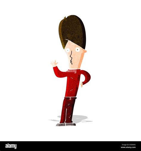 cartoon man waving Stock Vector Image & Art - Alamy