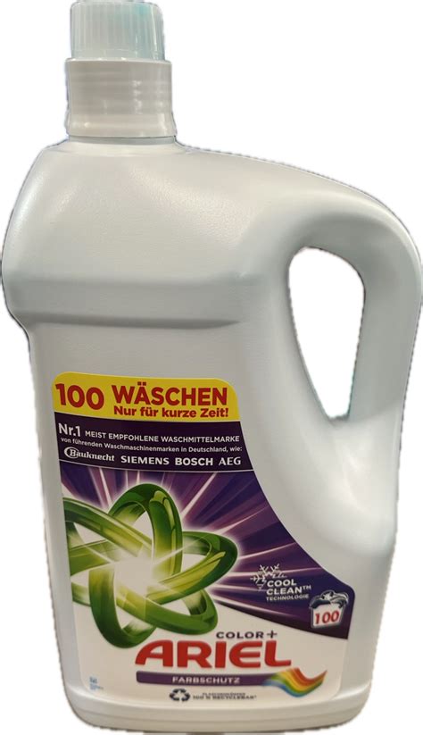 Ariel gel 100 pracích dávek 5l color dovoz Německo : Drogerie, parfémy ...