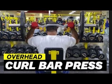 Overhead Ez Curl Bar Press Exercise Get Your Shoulders Right Youtube