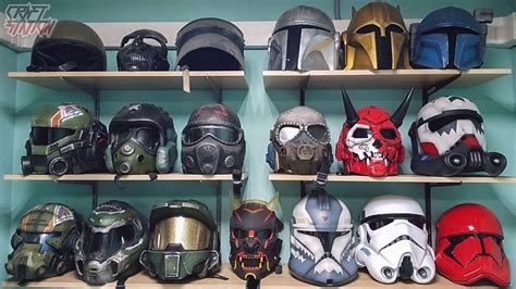 МОЯ КОЛЛЕКЦИЯ ШЛЕМОВ ИЗ ИГР И ФИЛЬМОВ - YouTube