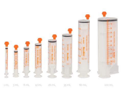 Neomed Oral Syringe Orange Legacy Homehealthcaresuppliesca