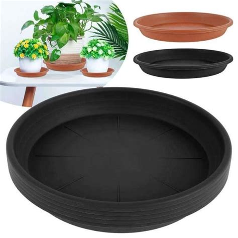 Nw Soucoupes Plantes Rondes En Plastique Durable