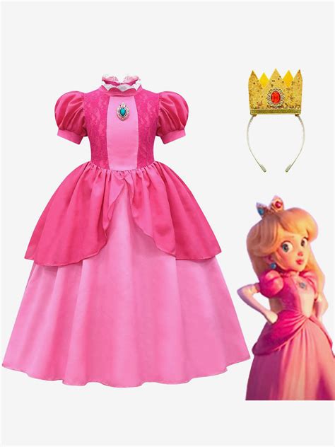 Costume De Princesse Peach Costume De Cosplay Super Mario Bros