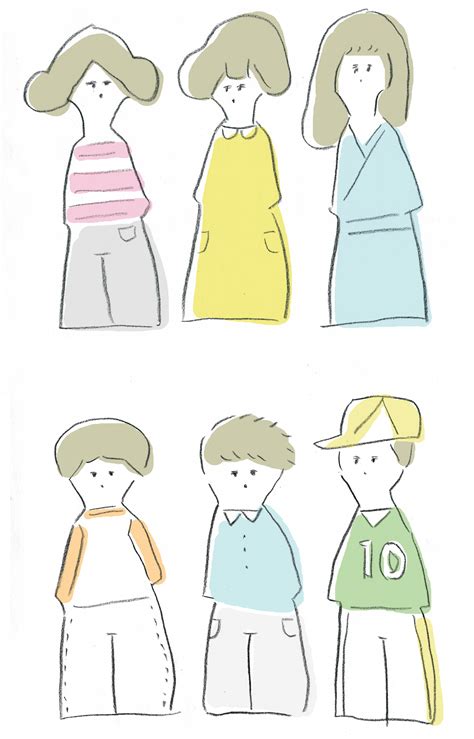 フリーペーパー｜手描きイラストカット