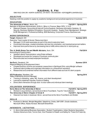 Kaushal Pai Resume Bachelors PDF