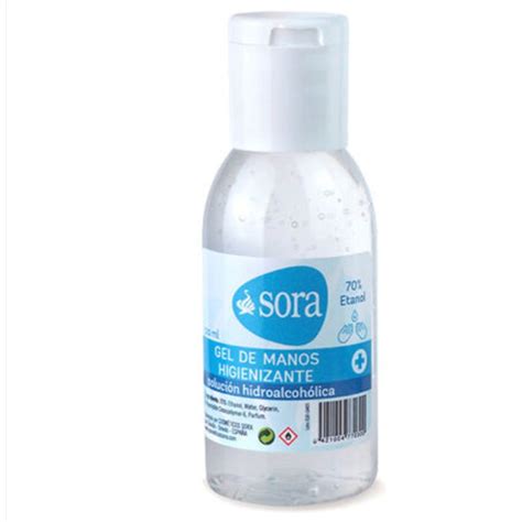 Gel hidroalcohólico Sora 120 ml Formato pequeño Anta y Jesús SL