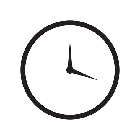 Clock Face Icon Black And White Transparent Background 19923730 PNG