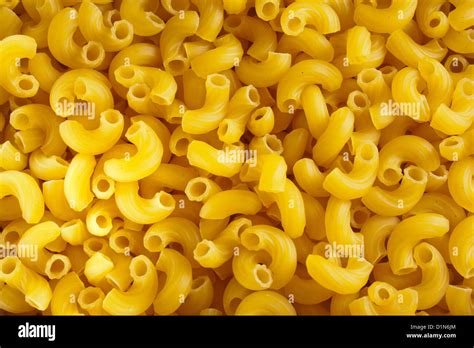 Uncooked Elbow Macaroni Stock Photo Alamy